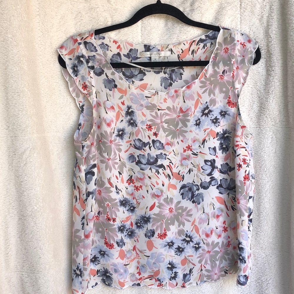 Lauren Conrad Floral Tank